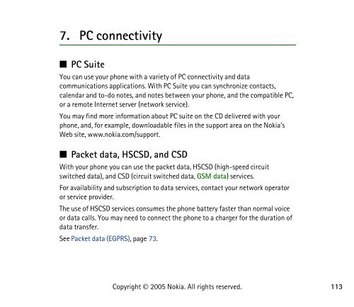 PDF Nokia 8800 User Guide