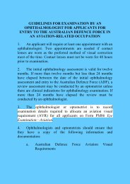ADF Guidelines Aviation Personnel PDF