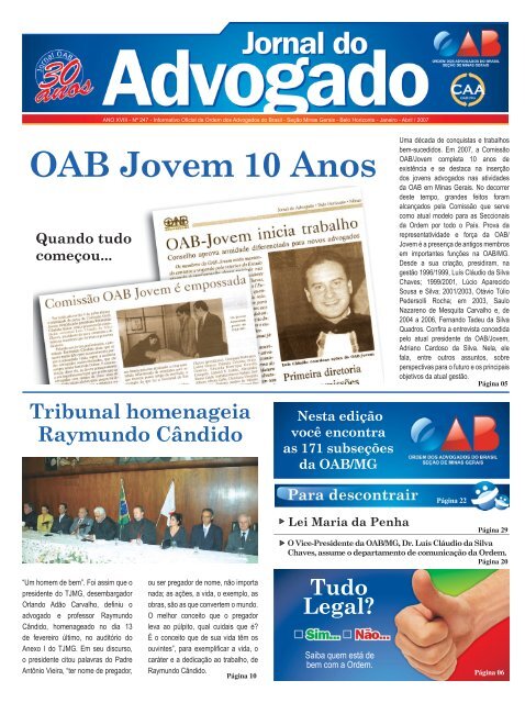 OAB Jovem 10 Anos - OAB/MG