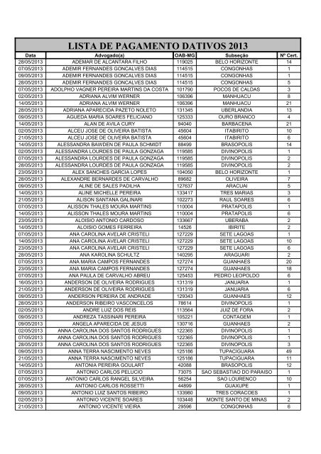 Maio 2013 - OAB/MG