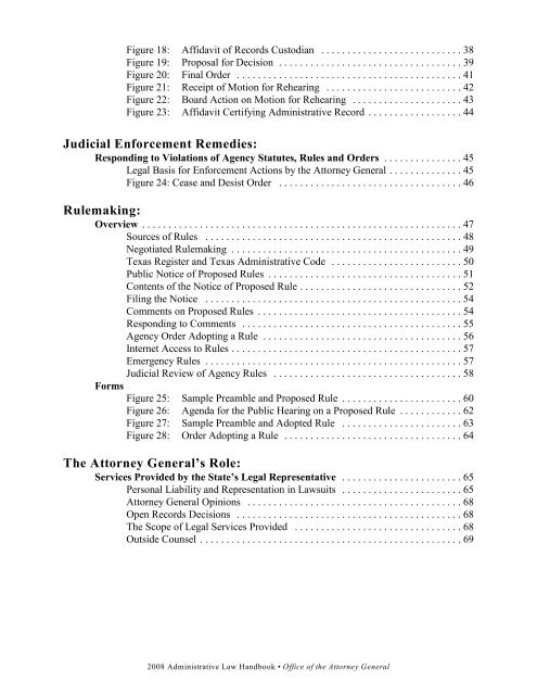 Administrative Law Handbook - Texas Attorney General