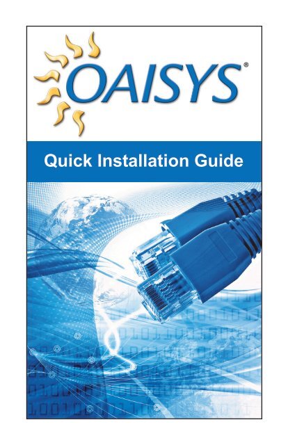 Quick Installation Guide - OAISYS | Call Recording