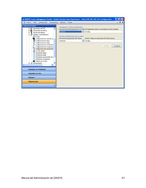 Manual de Administración de OAISYS