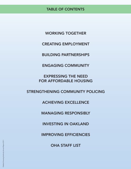 Exceeding Expectations - Oakland Housing Authority