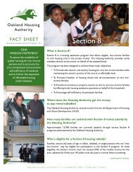 Section 8 - Oakland Housing Authority