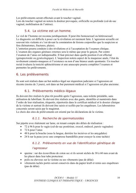 Accueil d'un sujet victime de violences sexuelles (183) - Serveur ...