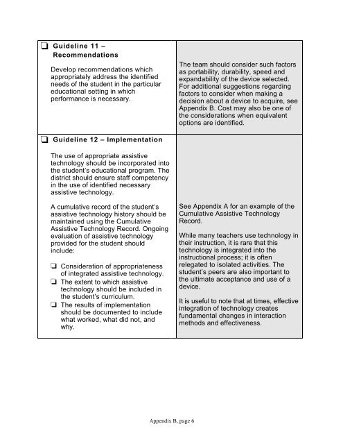 Oakland Schools ASSISTIVE TECHNOLOGY GUIDELINES