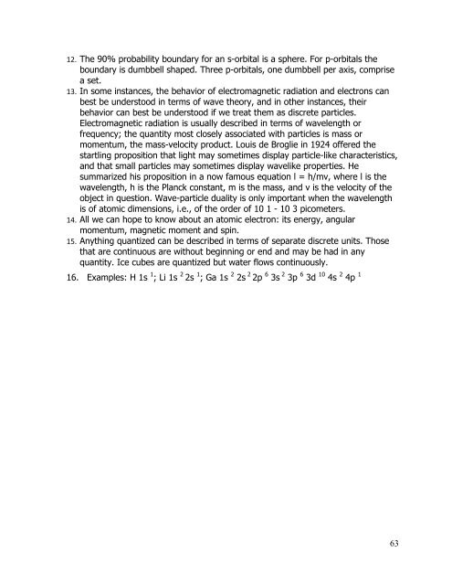 Electrons and Quantum Mechanics - Oakland Schools