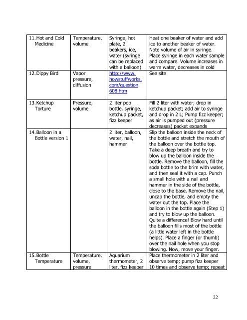 Kinetic Molecular Theory Gas Laws - Oakland Schools