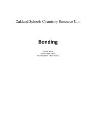 Bonding Unit - Oakland Schools