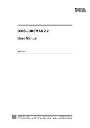 iXOS-JUKEMAN 2.2 User Manual - the SOHO home page