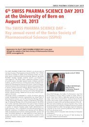 6th SWISS PHARMA SCIENCE DAY 2013 at the University of Bern ...