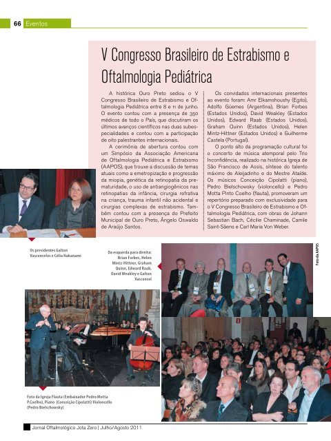 VI Congresso Nacional da Sociedade Brasileira de Oftalmologia
