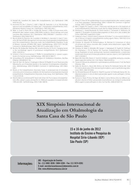 SÃ£o Paulo (SP) - Conselho Brasileiro de Oftalmologia