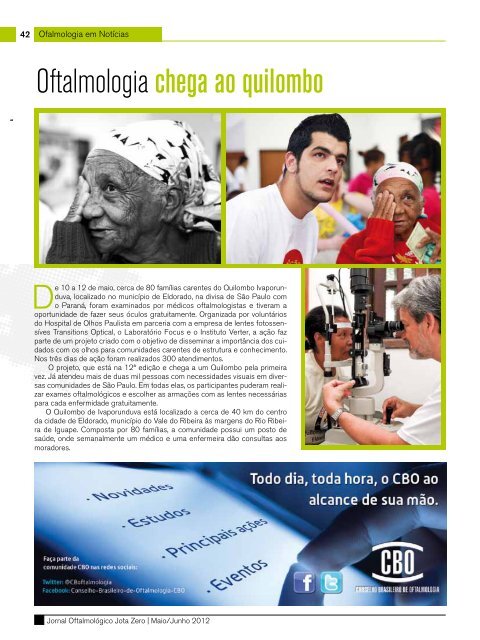 35 Ofalmologia em NotÃ­cias - Conselho Brasileiro de Oftalmologia