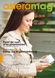 Dossier : Le Libre accÃ¨s en pharmacie - Astera