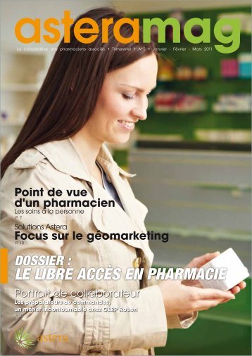 Dossier : Le Libre accÃ¨s en pharmacie - Astera