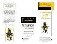 Read the AICE brochure - Oakleaf High School