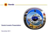 Oando IR Presentation - Oando PLC