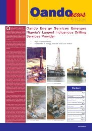 Oando Energy Services Emerges Nigeria's Largest ... - Oando PLC