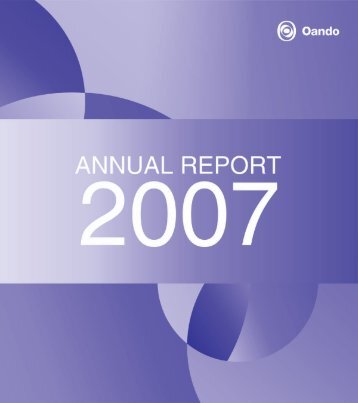 2007 Annual Report - Oando PLC