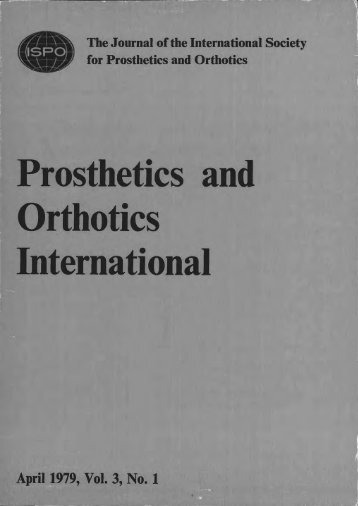 Prosthetics and Orthotics International