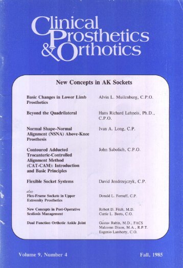 View Complete Issue PDF - O&P Library