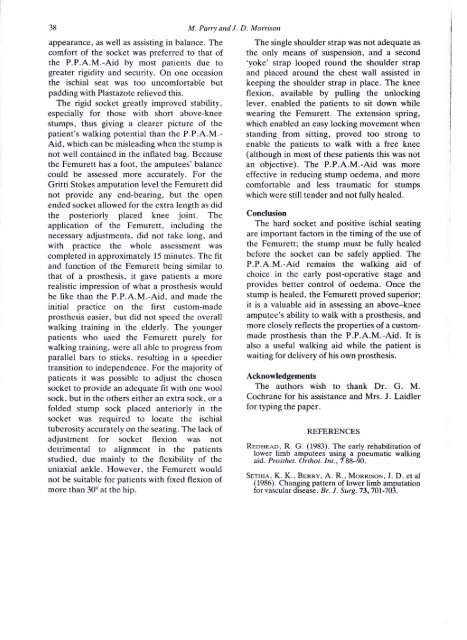 Use of the Femurett adjustable prosthesis in the assessment and ...