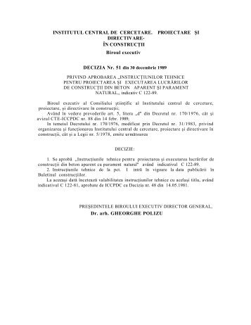 instrucÅ£iuni tehnice pentru proiectarea Åi executarea lucrÄrilor de ...