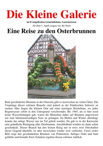 Die Kleine Galerie - Evangelische Kirchengemeinde Schwieberdingen