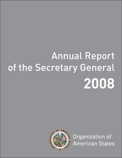 Jan-Dec 2008 - Organization of American States