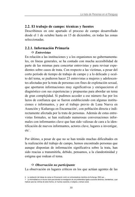 La trata de personas en el Paraguay: DiagnÃ³stico ... - OAS