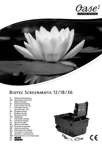 Biotec Screenmatic 12/18/36 - Oase Teichbau
