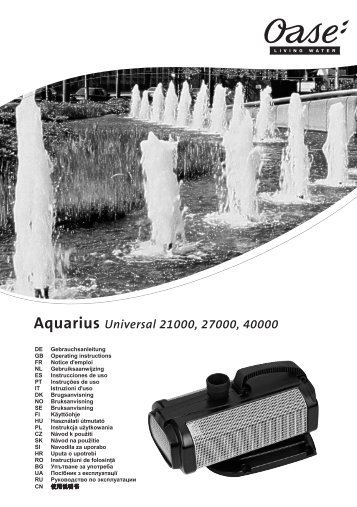 Aquarius Universal 21000, 27000, 40000 - Oase Teichbau