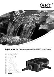 AquaMax Eco Premium 4000/6000/8000/12000 ... - Oase Teichbau