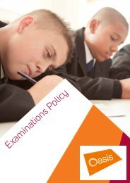 Examinations Policy - Oasis Academy Coulsdon