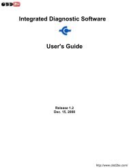 Integrated Diagnostic Software User's Guide