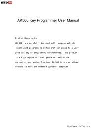 AK500 Key Programmer User Manual - Obd2be.com