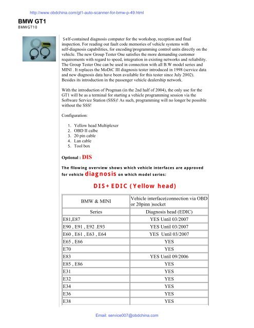 BMW GT1 Introduction.pdf (1M) - OBD China