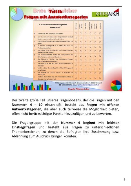 kommentierte Ergebnisse & Fragebogen - Marktgemeinde Oberaich