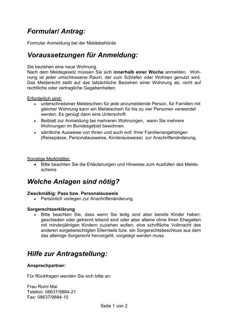 Formular Verwaltungsgemeinschaft Oberbergkirchen