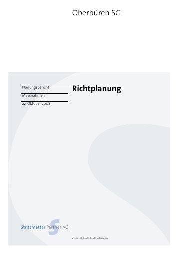 Richtplanung - Gemeinde Oberbüren