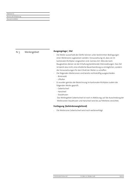 Richtplanung - Gemeinde Oberbüren