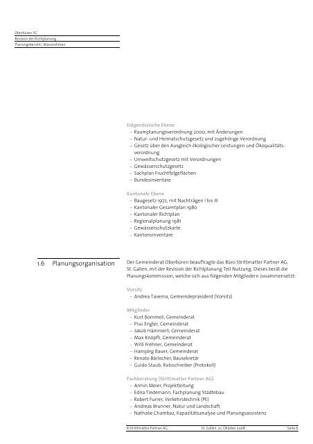 Richtplanung - Gemeinde Oberbüren