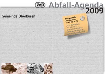 Abfall-Agenda 2009 - Gemeinde Oberbüren