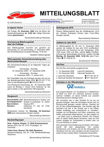 MITTEILUNGSBLATT