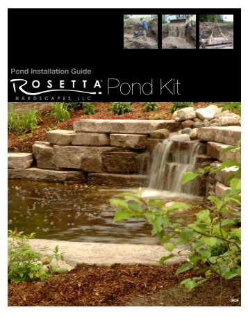 pond installation manual - Rosetta Hardscapes