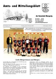 Amts- und Mitteilungsblatt - Gemeinde Obergurig