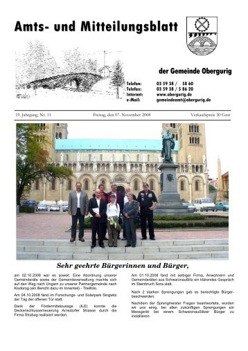 Amts- und Mitteilungsblatt - Gemeinde Obergurig
