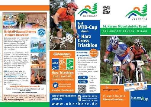 Flyer zum 14. Harzer Mountainbike Cup - Der Oberharz